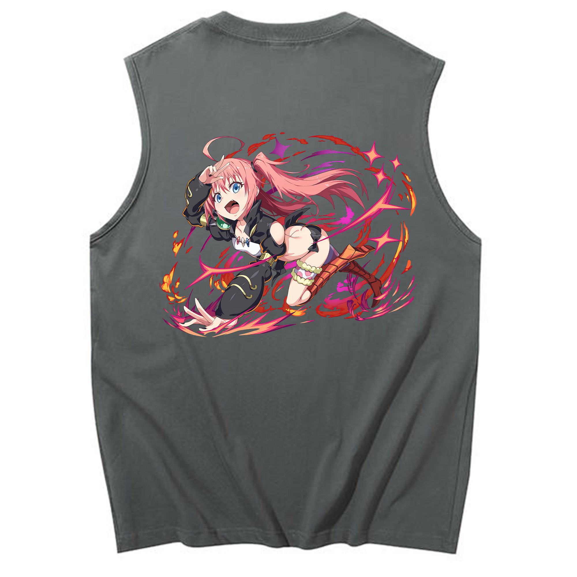 （画像用） 転スラ Regarding Reincarnated to Slime コットン100％タンクトップ（背面プリント）